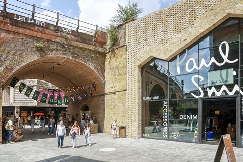 Exterior of Paul Smith store at Borough Yards, London